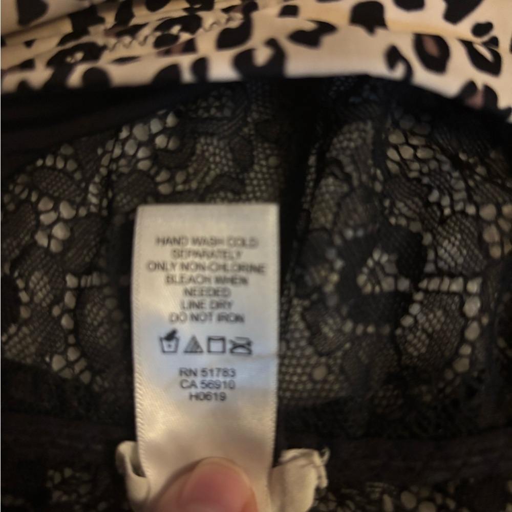 Maurices Animal Print Bralette with Black Lace Racerback Size L NWOT - Picture 5 of 5